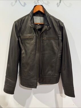 Men’s Clifton Heritage black leather jacket